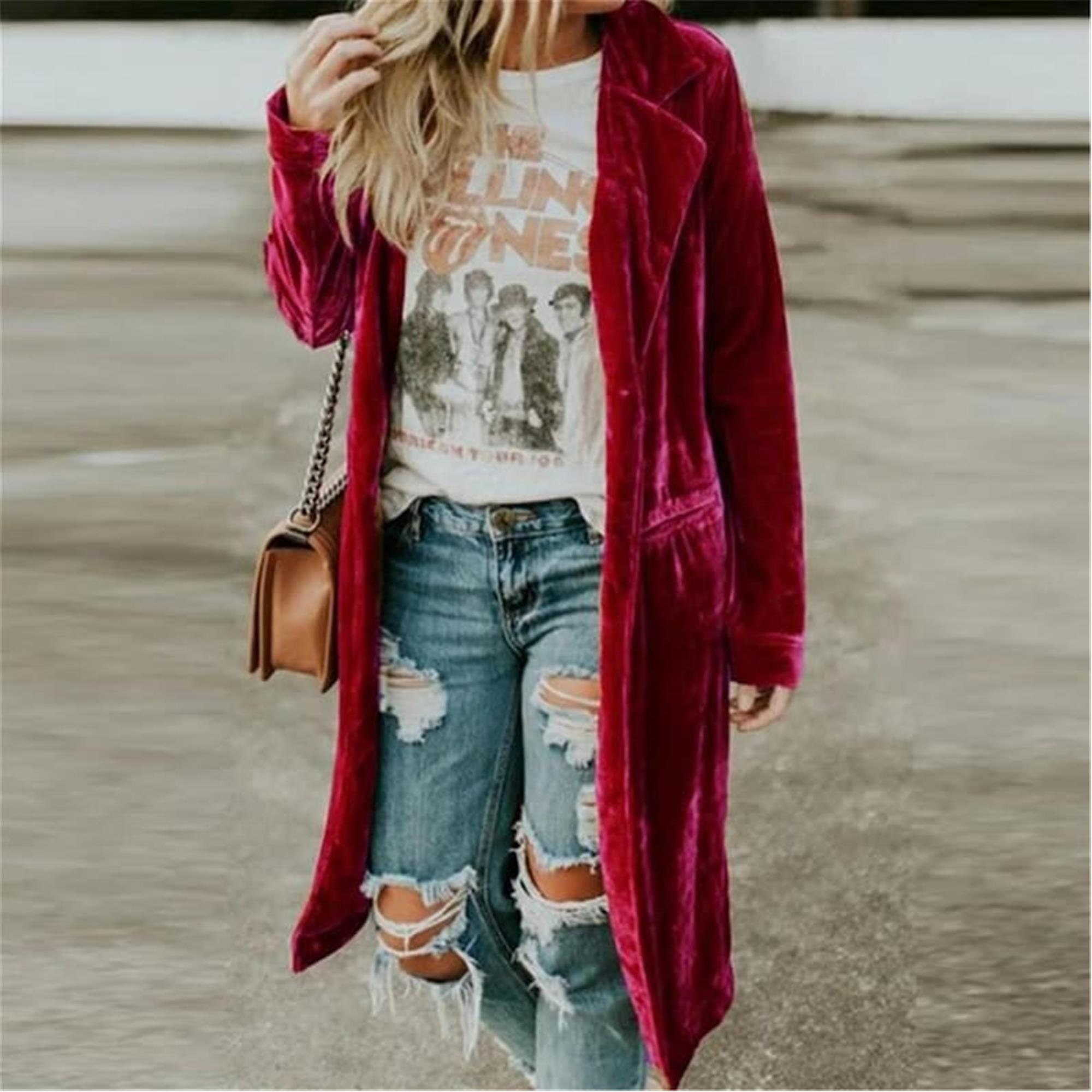 Boho Velvet Jacket Etsy