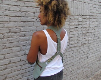 Denim Holster Bags with Zippers