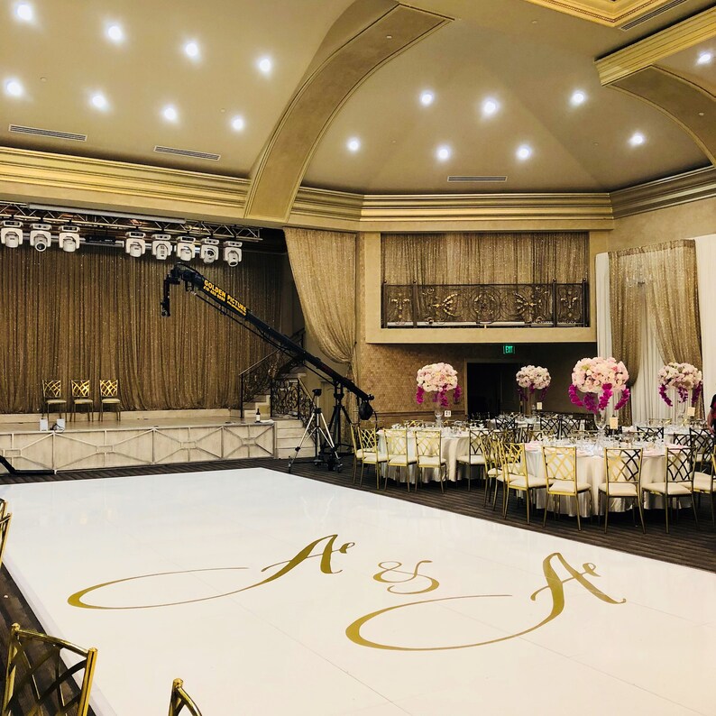 Bride /& Groom Initials ~ Personalized Wedding Dance Floor Decal Sticker Wedding Decor Personalized Wedding Wedding Sign Event