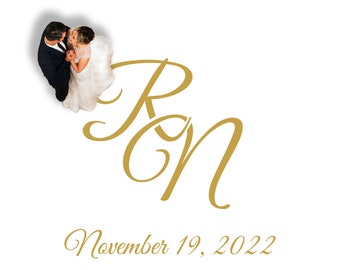 Custom Dance Floor Decal For Your Wedding / Wedding Dance Floor Monogram / Dance Floor Decoration / Personal Wedding Decal / 221