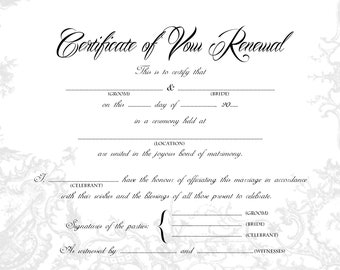 Vow Renewal Etsy