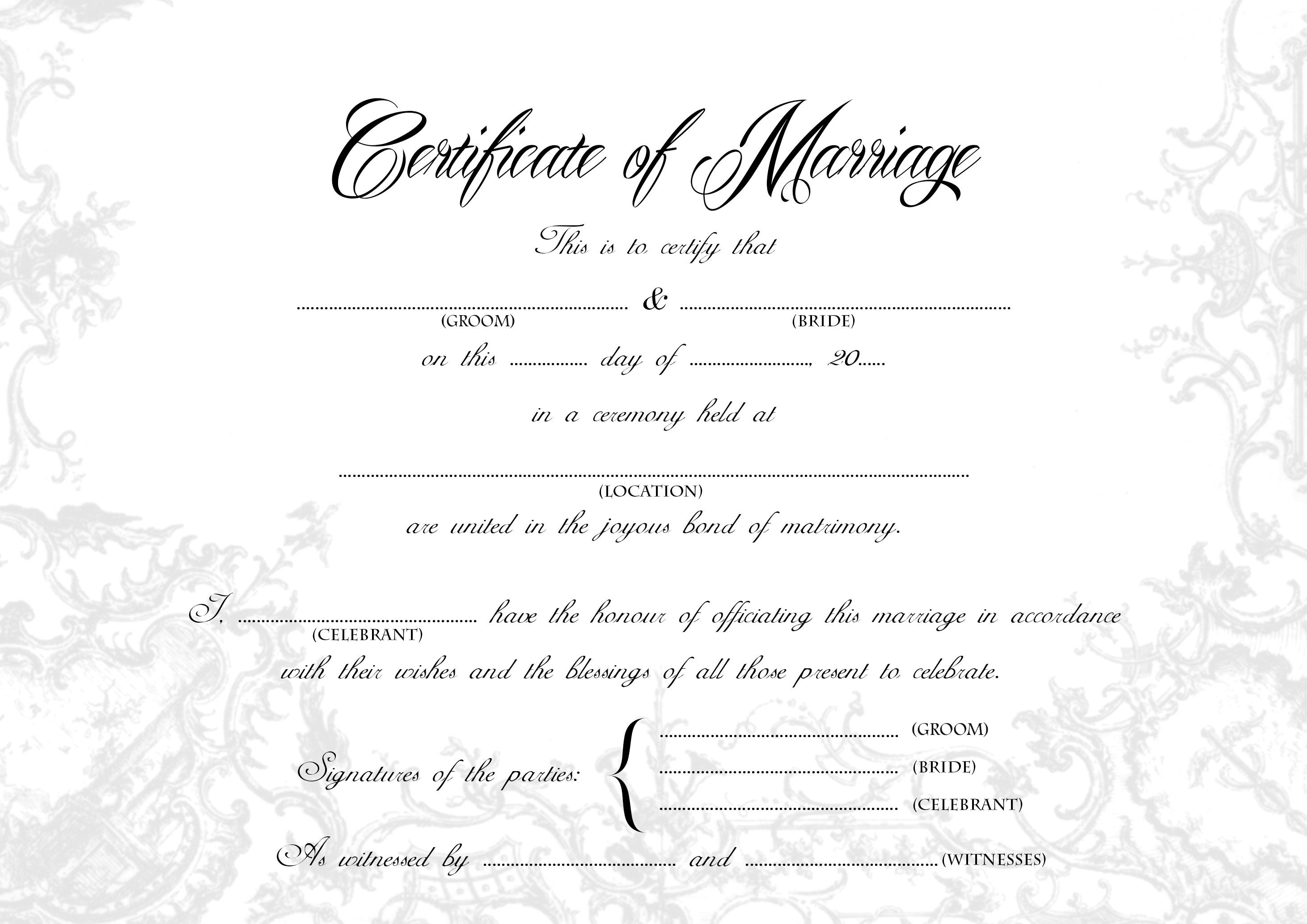 stylish-wedding-certificate-bride-groom-a4-us-legal-size-etsy-australia