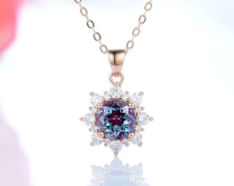 Alexandrite Necklace - Etsy
