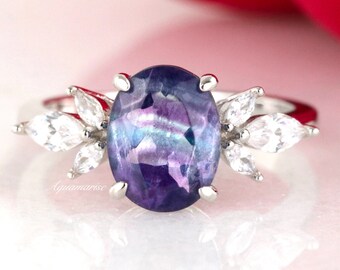 Fluorite wedding best sale ring