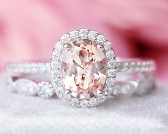 Details about Morganite Gemstone Engagement Ring 925 Sterling Silver Rose Color Details about Morganite Gemstone Engagement Ring 925 Sterling Silver Rose Color