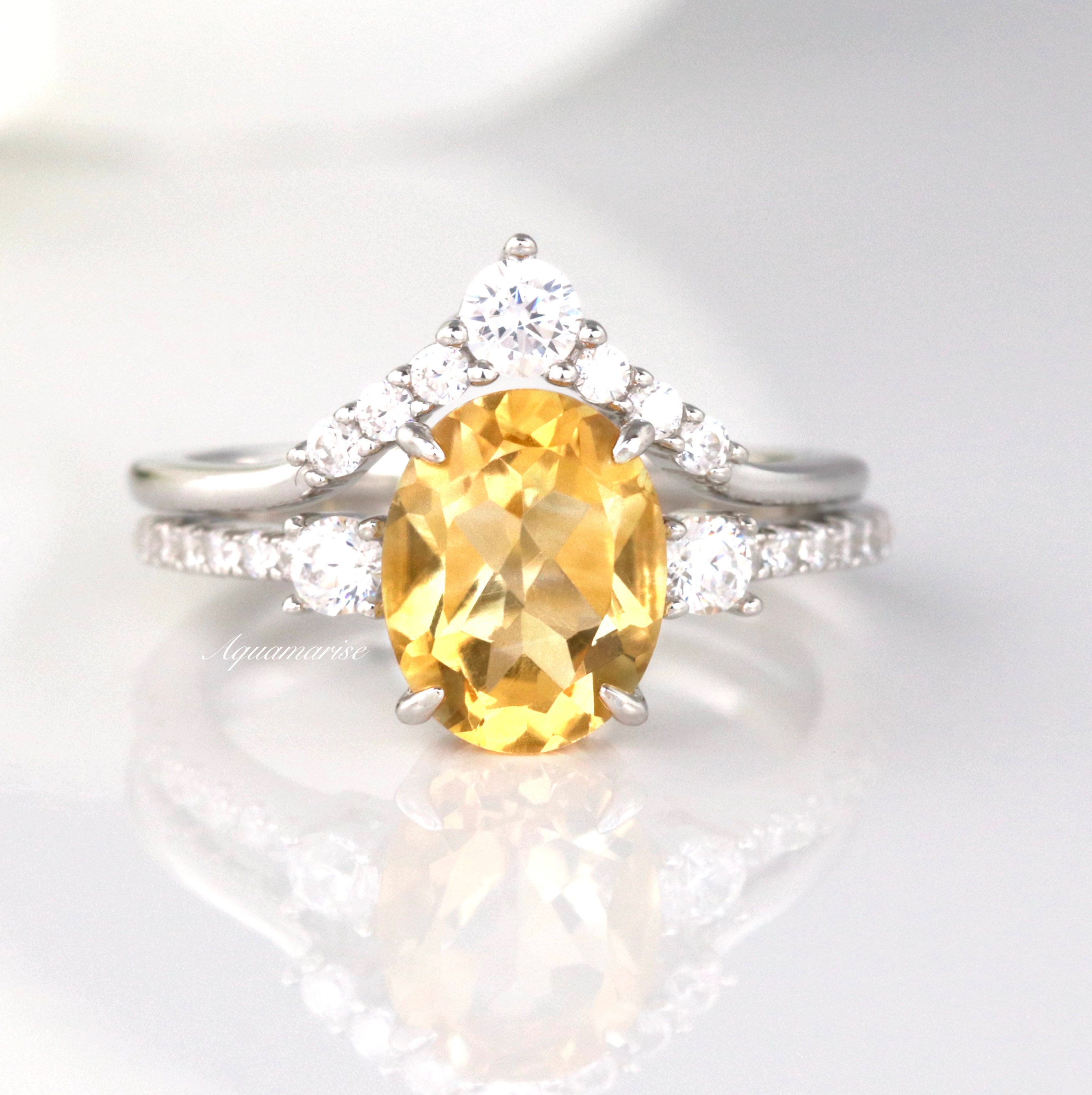 925 Sterling Silver 4 ct Genuine Citrine Gemstone 3 Stone Wedding Bridal Ring 925 Sterling Silver 4 ct Genuine Citrine Gemstone 3 Stone Wedding Bridal Ring