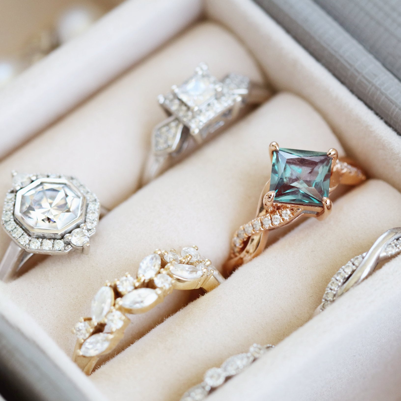 Bague Zirconium Cubique Bague Argent Sterling Jeulia Sculptée