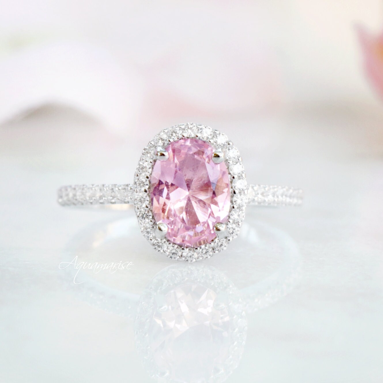 Pink tourmaline promise ring deals