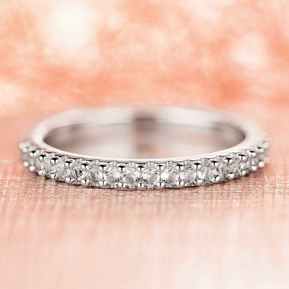 2mm white gold clearance diamond wedding band