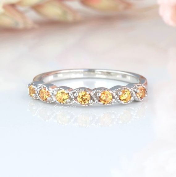 Citrine band ring discount