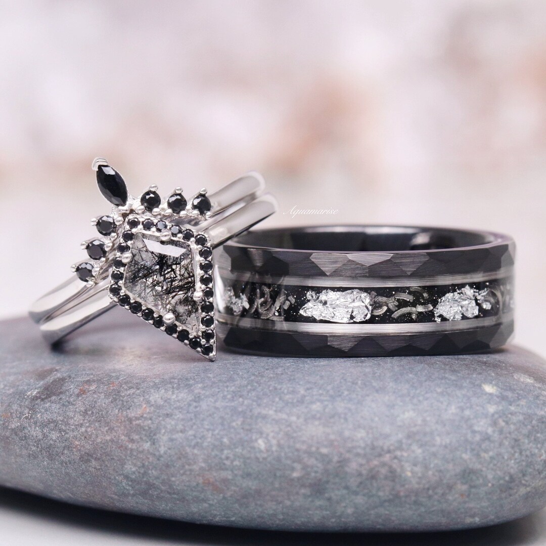 【BLACKPURPLE】[blacklabel] Claire Crystal Setting Ring Amazon.com: Gy Jewelry Two Rings His and Hers Wedding Ring