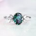 Eva Alexandrite Ring- Teal / Purple Alexandrite Engagement Ring- Promise Ring Color Changing Gemstone June Birthstone- Birthday Gift For Her