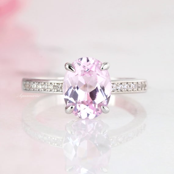 Sterling silver pink sapphire ring deals