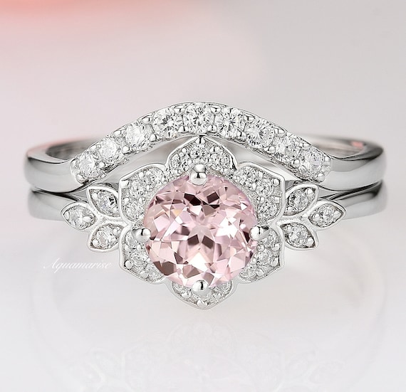 Tiffany Victoria™ Vine Ring in Platinum with a Morganite and Diamonds