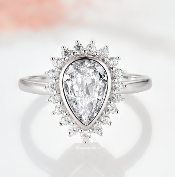 Silver diamond shop promise ring