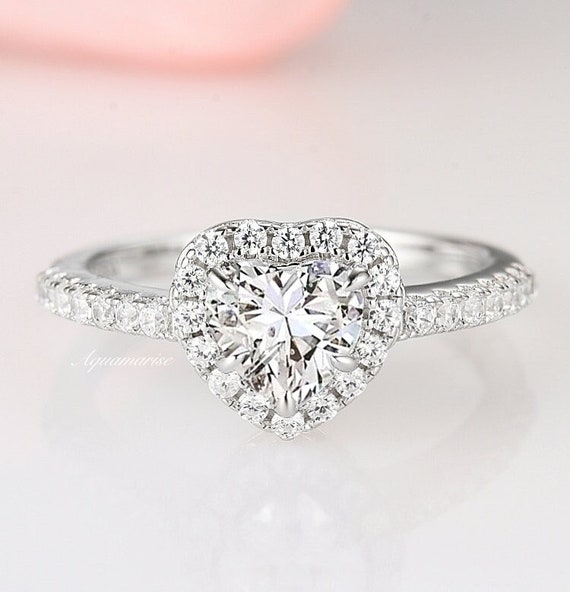 Engagement Ring Mystical Fairy Heart Star Promise Ring White