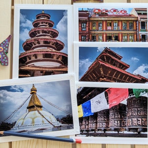 Kathmandu — Travel Photography — 5 Blank Greeting Cards