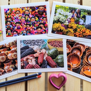 Mexican Markets — Travel Photography — 5 Blank Greeting Cards