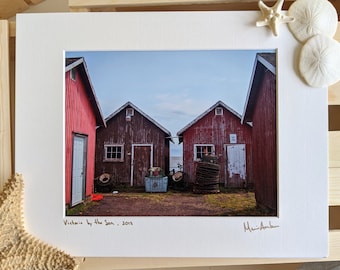 Fishermen Cabins — Matted Photograph — Wall Art