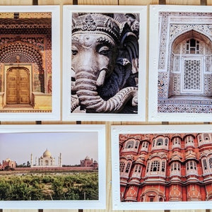 India Golden Triangle — Travel Photography — 5 Blank Greeting Cards