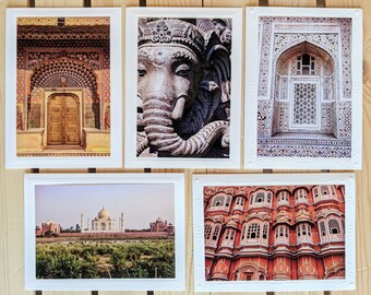 India Golden Triangle — Travel Photography — 5 Blank Greeting Cards