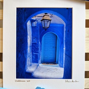 Blue Door  — Matted Photograph — Wall Art