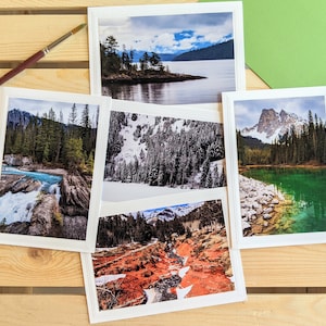 Canadian Rocky Landscapes — Nature Photography — 5 Blank Greeting Cards