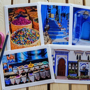 Moroccan Colors — Travel Photography — 5 Blank Greeting Cards