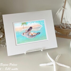 Sea Turtle Art Prints, Coastal Wall Decor, Nautical Art, Tropical decor, Sea Turtle Print, Beach House Decor, Coastal Art Prints image 3