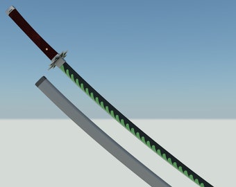 Tsuyuri Kanao Sword Katana Kimetsu No Yaiba Blade Of Demon Etsy