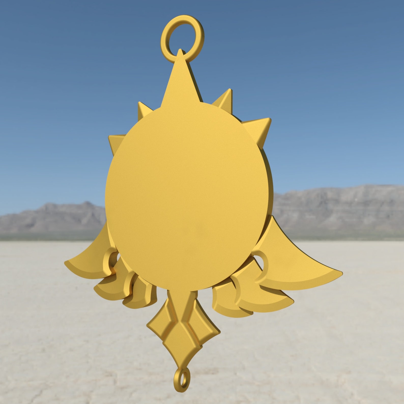 3D model STL. Diluc Vision Pyro Genshin Impact. Video game