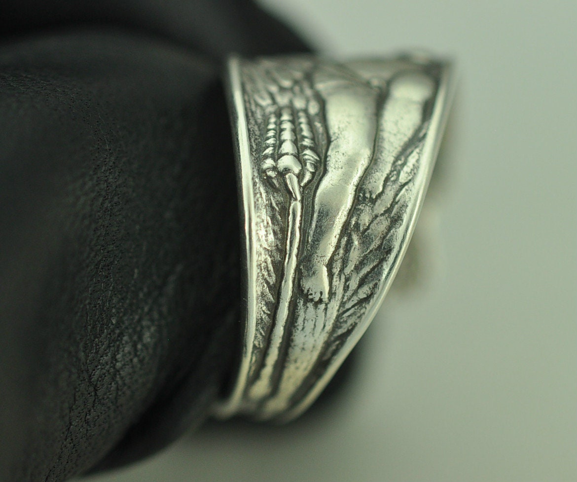 925 Sterlingsilber, Großer Silberring, Ring, Citrin, Sehr Edel, Massiv