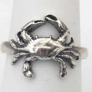 Melusine Solid 925 Sterling Silver Cancer Zodiac Birthday Gift Ring