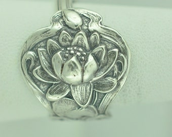 Silvershake Sterling Silver Lotus & Frog Ring - 925 Silver Cute Nature-Inspired Fashion Jewelry - View #6