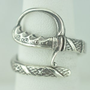 Solid 925 Sterling Silver Sword Ring