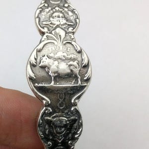5 3/4'' Solid 925 Sterling Silver Taurus Zodiac Zodiac Angel Birthday Cuff Bracelet