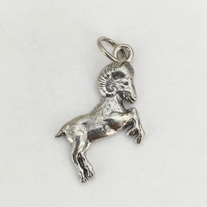 Melusine Solid 925 Sterling Silver Aries Zodiac Birthday Gift Pendant Charm