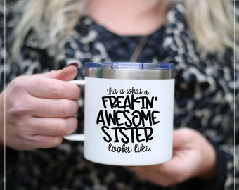 Brooke and Jess Designs Sister Water Bottle Tumbler for Women