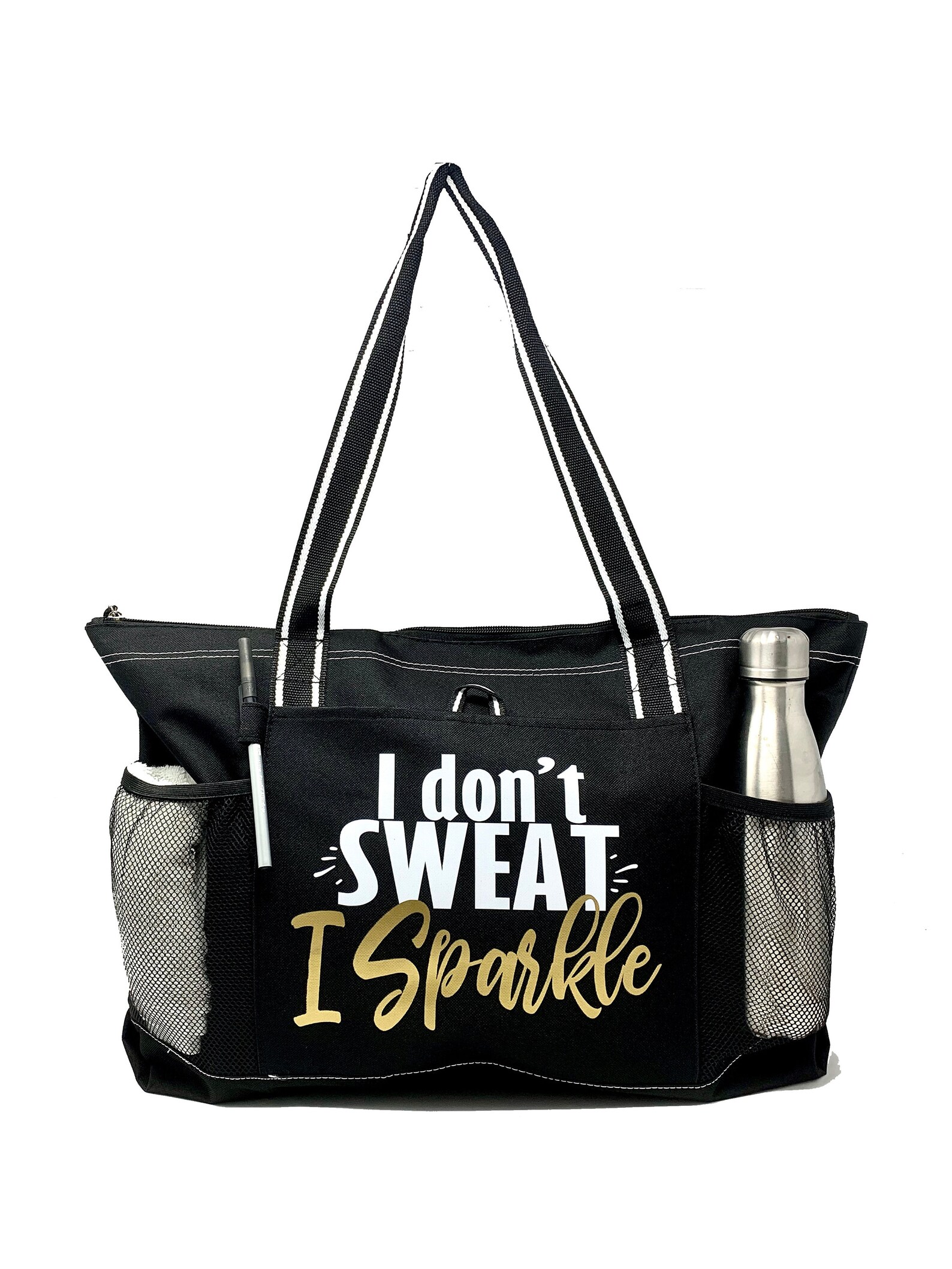 I Don't Sweat I Sparkle Workout Gym Tote Bag Etsy