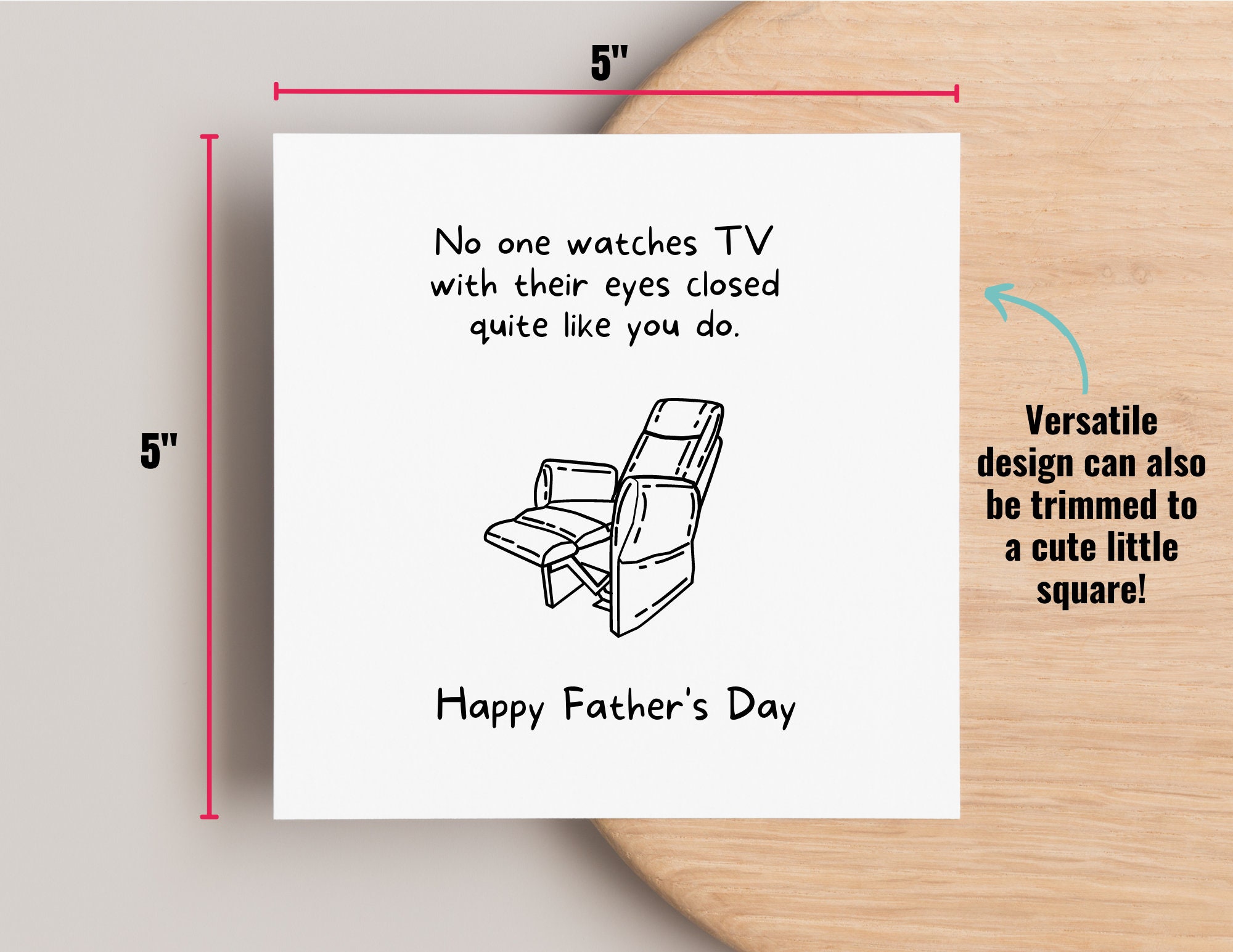Supoeguk Funny Birthday Card for Men, Hilarious Birthday Card for Dad,  Husband, Grandpa, Watches TV with Eyes Closed Card