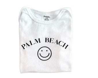 Body de bebé Palm Beach, camiseta para niño pequeño - 100% algodón