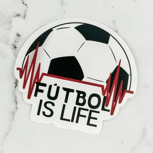 SOCCER STICKERS, FUTBOL Stickers, Futbol Is Life, Adhesive Vinyl Watercolor Futbol Is Life Trending Stickers Soccer Fan Gift
