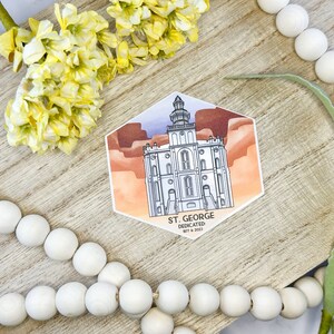 St. George Stickers St George Temple Sticker - Etsy
