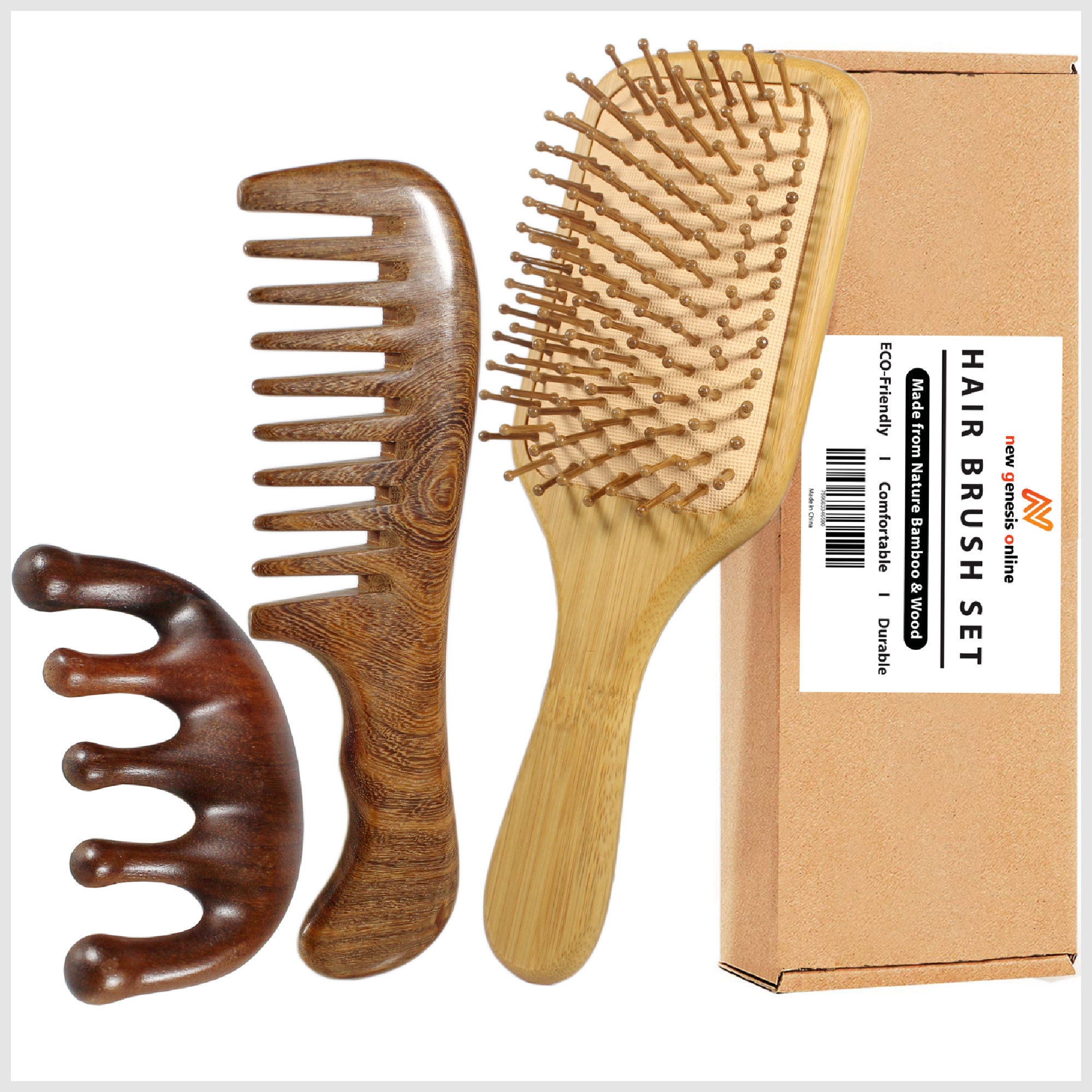 Bamboo Hair Brush - Etsy Bamboo Hair Brush - Etsy