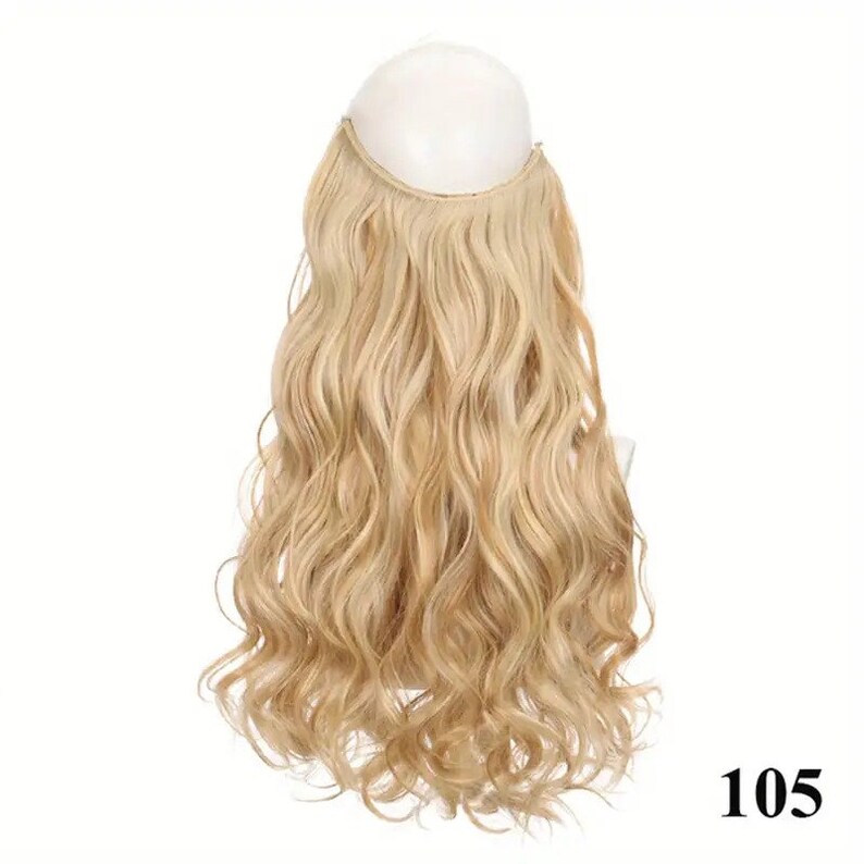 22 Halo Hair Extensions ombre Synthetic Invisible Wire in Etsy Australia