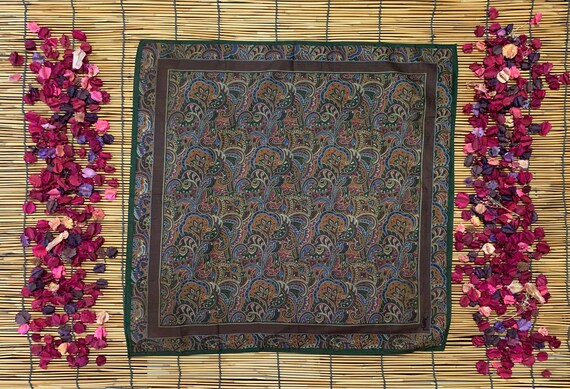 YSL handkerchief, Brown color handkerchiefs, Pais… - image 2