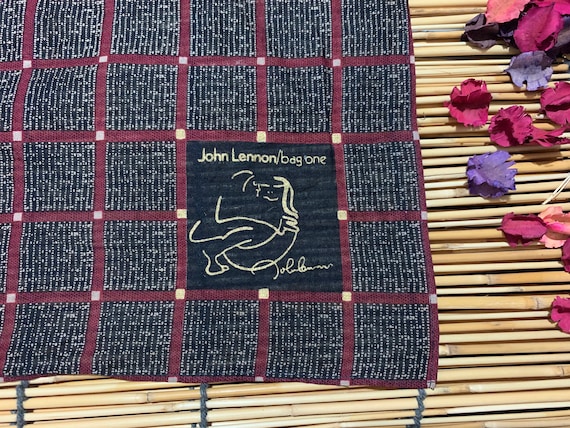 John Lennon Bag one handkerchiefs, Black color ha… - image 4