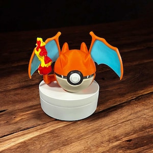 3D-geprinte Charizard-pokébal