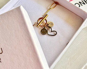Charm Bracelet | 14k Gold Filled Jewelry | Interior Design Bracelet | Heart Best Friends | Photography Bracelet | Pantone Cards