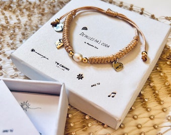 Charm Bracelet / Music Charm / Rainbow Bracelet / Best Friends Bracelet / Self Love Jewelry / Handmade Charm Bracelet / Pearl Bracelet